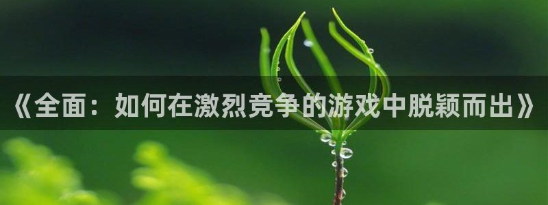 赢咖娱乐平台官网入口：《全面：如何在激烈竞争的游戏中脱颖而出