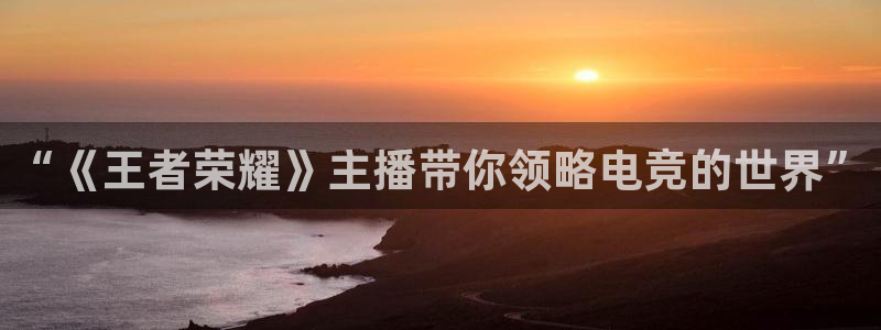 赢咖娱乐平台登录入口：“《王者荣耀》主播带你领略电竞的世界”